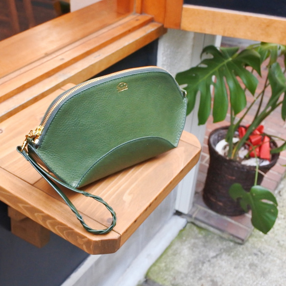 eimy.shimizu様オーダークラッチバッグ モスグリーン クラッチバッグ