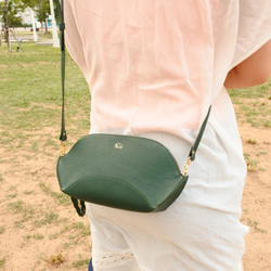 [La culla] 手拿包和肩背包（正面：綠色/背面：可選） 第5張的照片