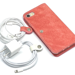 プエブロ　イタリアンレザー　iPhone 7/8/SE2/ SE3手帳型ケース　日本製　本革　付け替えベルト付き　 9枚目の画像