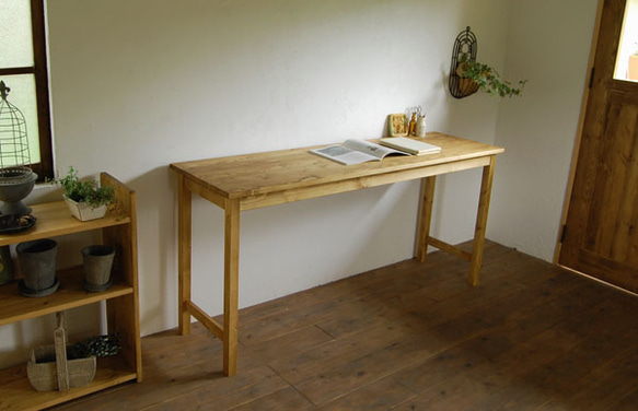 mさまオーダー品＊木の作業机（オプション棚板付き） ダイニング 