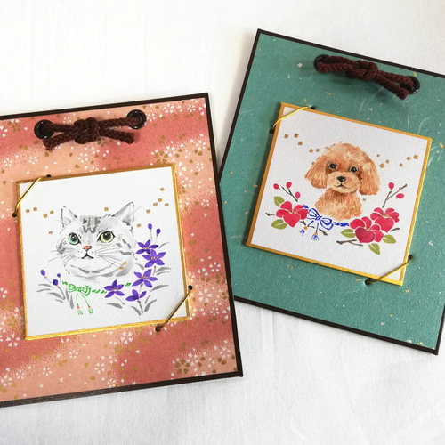 オーダー色紙ページ 受付頁。オーダーミニ色紙＋オリジナルイラスト