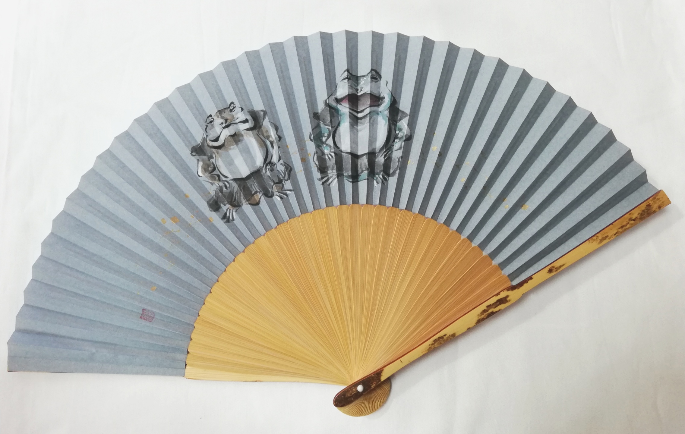 【本体価格30%OFF】趣-omomuki-<阿吽蛙>　京扇子
