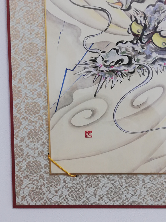 趣-omomuki- 色紙絵　「白銀龍」 4枚目の画像