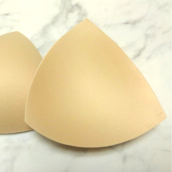 ブラカップ2枚組（左右各1枚）　ブラパッド　ブラパット　ハンドメイドブラジャー用　インナーカップ　胸カップ 2枚目の画像