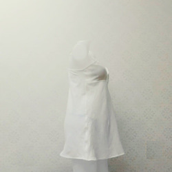 全5色インナーキャミソール　ダブルガーゼ　カップ付き　スリップ　ブラキャミ 3枚目の画像