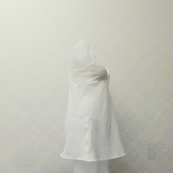 全5色インナーキャミソール　ダブルガーゼ　カップ付き　スリップ　ブラキャミ 3枚目の画像