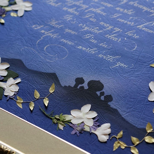 書道・押し花作品 額付き