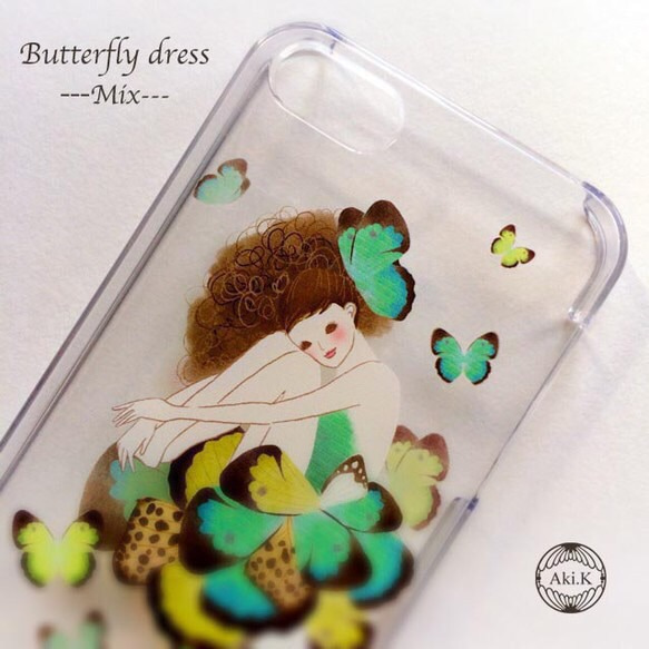 【iPhone5/5s/5c/6/6s/7】Butterfly dress ---mix--- 第2張的照片