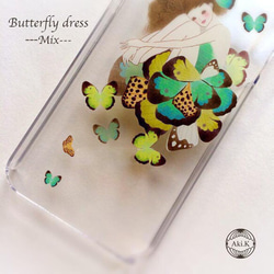 【iPhone5/5s/5c/6/6s/7】Butterfly dress ---mix--- 第3張的照片