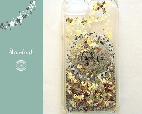 金魚✨名入れ♡パープルゴールド キラキラ✨✨イニシャル iPhoneケース 0_cbf29abcf9b08ccc3c5f7082f1a4