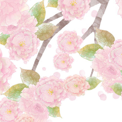 【スマホショルダーにもなる】八重桜の手帳型スマホケース　壁紙&ストラップ付き 7枚目の画像