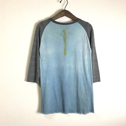 SALE【一点物】ラグラン七分袖Tシャツ T32-3 2枚目の画像