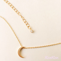 （K14GP）Crescent Moon neckles＊44.8cm 1枚目の画像