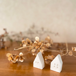 白くて小さなわたしのお家 4個 ♡ アロマストーン インテリア