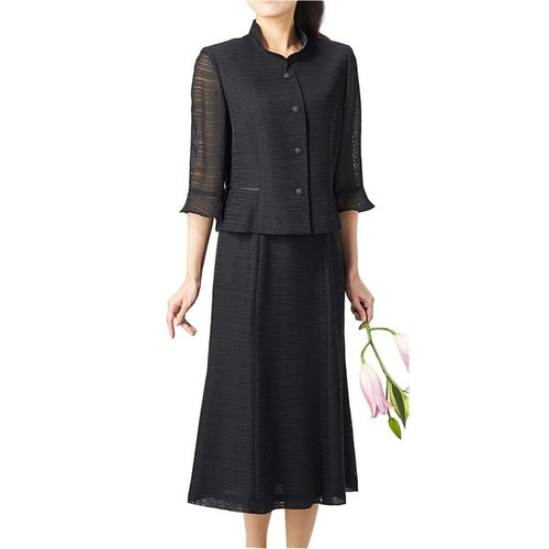 夏に涼しい紗織喪服 レディース ブラックフォーマル ロング 夏に涼しい紗織喪服 レディース ブラックフォーマル ロング