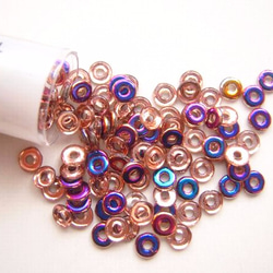【小分パック】【オービーズ/o-beads】クリスタルスリペリット:直径3.8×1ミリ/2.5ｇ(約70～75ヶ) 2枚目の画像