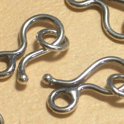 バリ島から直輸入【sv-8255c/シルバー925製】バリパーツ｜フック留具/1セット 1枚目の画像