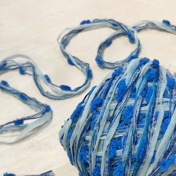 引き揃え糸【青とあお】#069 毛糸 Fluffy yarns 通販 10255916｜Creema