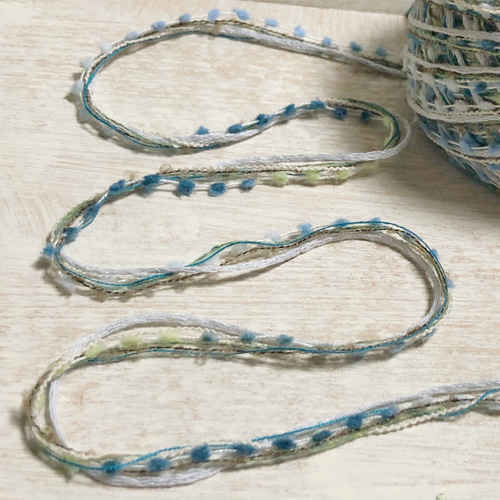引き揃え糸【さざなみの滴】#109 毛糸 Fluffy yarns 通販