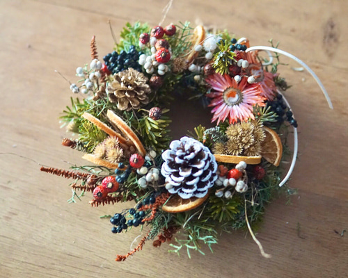 ドライフラワー＊クリスマスリース 楽天市場】クリスマス スワッグ ツリー セット プリザーブド