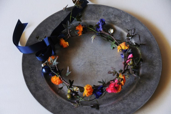 Halloween flower crown:ハロウィンの花かんむり 3枚目の画像