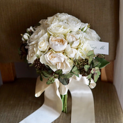 宮島五葉松と裏白、お多福南天のスワッグ Bonne année2023 No.27