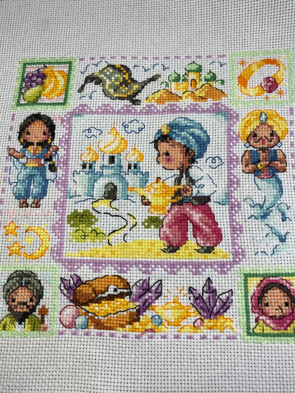 完成品】桜と菜の花 クロスステッチ 完成品】桜と菜の花 クロス