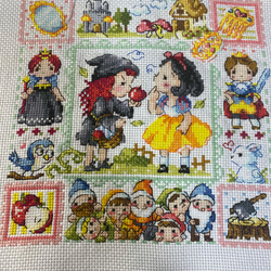 B　二点おまとめクロスステッチ完成品　刺繍完成品 刺しゅう │ キット │ 手づくりタウン │ 日本ヴォーグ社(2／19