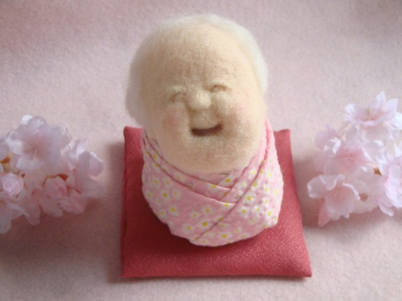 優しい優しいおばあちゃん人形です（マツさん） 羊毛フェルト 山口 順