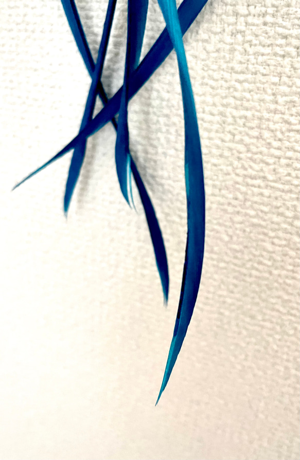 【ウィッカの水のシンボル】ドリームキャッチャー　ブルージェイド　フェザー　淡水真珠 5枚目の画像