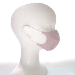 リボン風 イニシャル ピンク系 デザインマスク ✽ 小顔に見える！美しいフェイスライン ✽ くすみカラーマスク 10枚目の画像