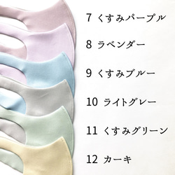 【ウレタンマスク】ペンギン親子 デザインマスク ✽ 選べる12色のくすみカラー ✽ 立体マスク 5枚目の画像