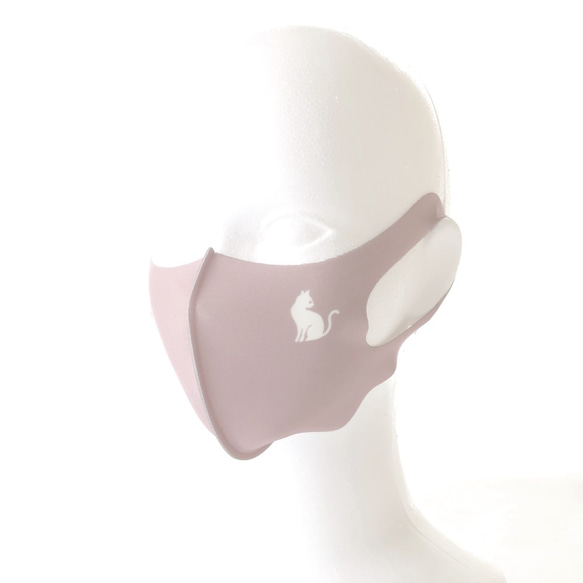 【ウレタンマスク】猫 コーヒーカップ デザインマスク ✽ 選べる12色のくすみカラー ✽ 立体マスク 6枚目の画像