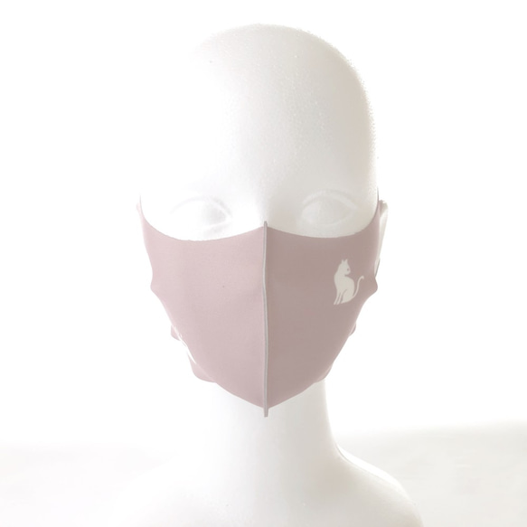 【ウレタンマスク】猫 コーヒーカップ デザインマスク ✽ 選べる12色のくすみカラー ✽ 立体マスク 7枚目の画像