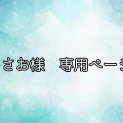 あさお様専用ページ 1枚目の画像