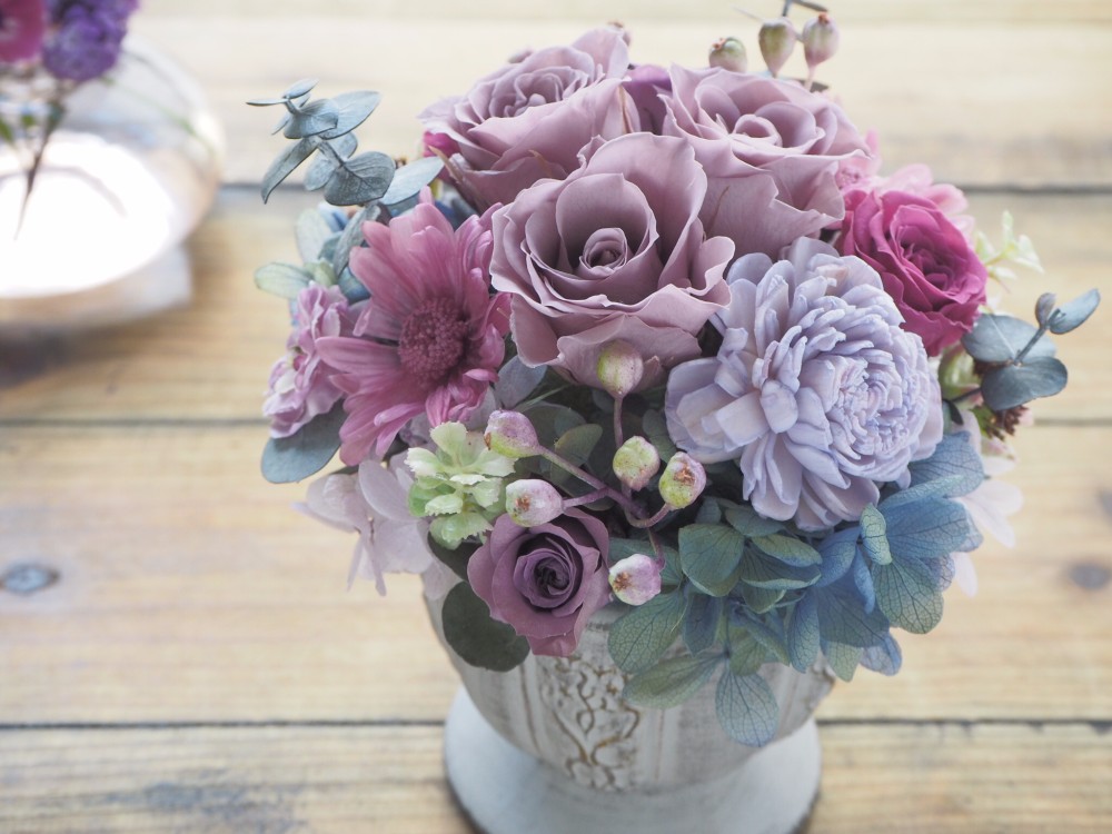 Mauve Chic Arrangement ＊ フレンチシック アレンジメント