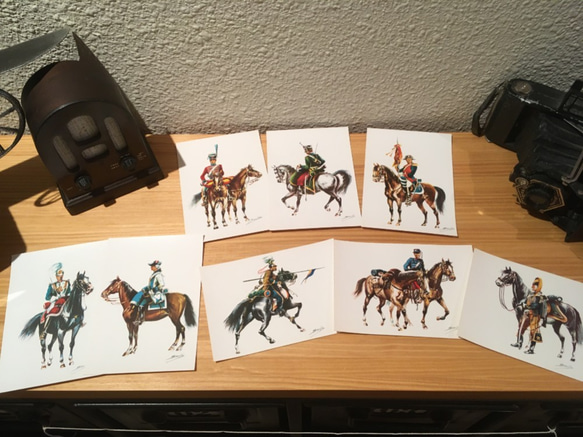 【1品限り！】スペイン騎兵隊シリーズ　ヴィンテージポストカード　18枚セット 2枚目の画像