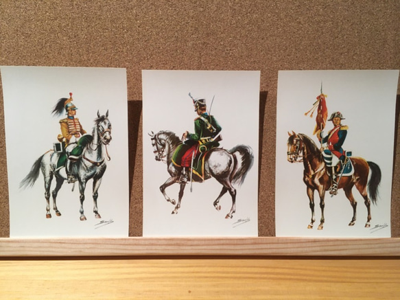 【1品限り！】スペイン騎兵隊シリーズ　ヴィンテージポストカード　18枚セット 6枚目の画像