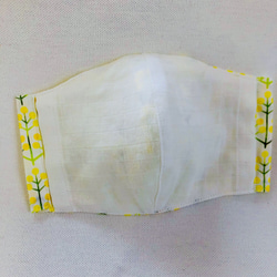 ☆ミモザの花の春マスク　フィルターポケットと洗える不織布フィルターシート付き 3枚目の画像