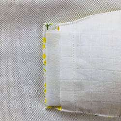 ☆ミモザの花の春マスク　フィルターポケットと洗える不織布フィルターシート付き 4枚目の画像