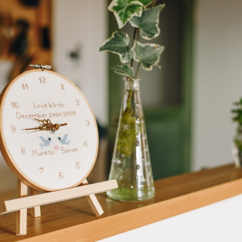 daisy様♡オーダーメイドお守り計3点 Love birds アニバーサリー刺繍時計 オーダーメイド・名入れ