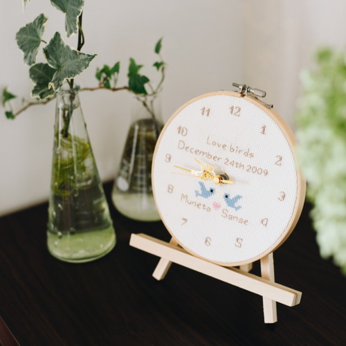 daisy様♡オーダーメイドお守り計3点 Love birds アニバーサリー刺繍時計 オーダーメイド・名入れ