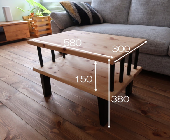 【受注制作】ローテーブル　コーヒーテーブル　サイズオーダー可能 6枚目の画像