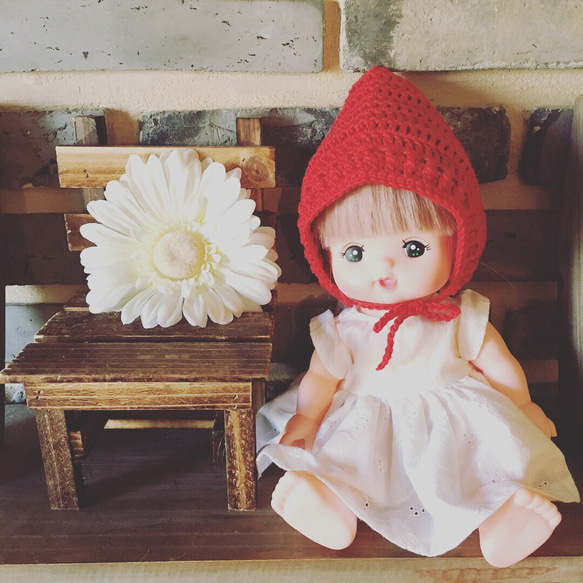 赤ずきんちゃんボンネット（メルちゃんサイズ） その他人形 mano lien