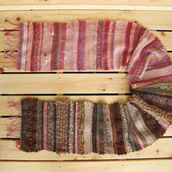 毛糸の手織りマフラー215 7枚目の画像