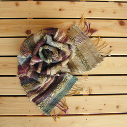 毛糸の手織りマフラー218 9枚目の画像