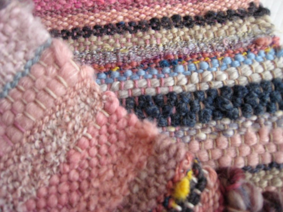 毛糸の手織りマフラー2104 8枚目の画像