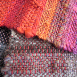 毛糸の手織りマフラー2106 7枚目の画像