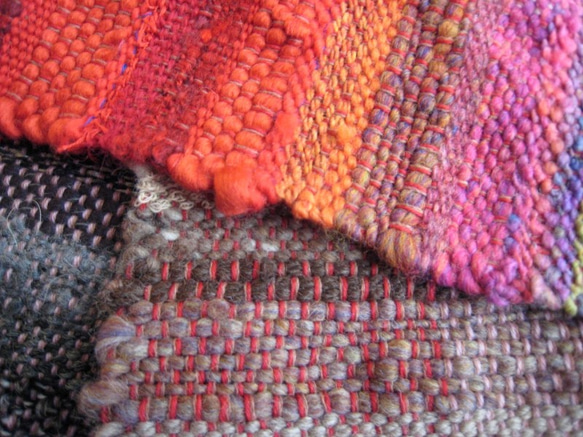 毛糸の手織りマフラー2106 7枚目の画像