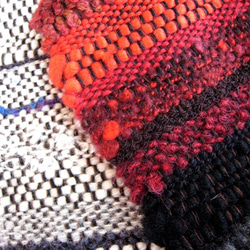 毛糸の手織りマフラー2108 7枚目の画像